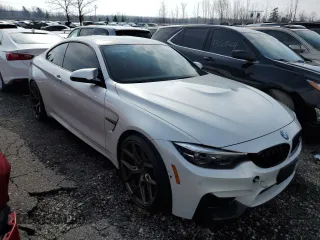 2018 BMW M4 with VIN WBS4Y9C52JAC87077, listed as a Copart auction lot 44323394 with 18,253 mi miles. Bid and sale history available at carsss.com. Image 1.