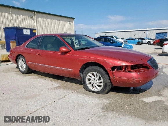1997 Lincoln Mark VIII with VIN 1LNLM91V7VY638752, listed as a Copart auction lot 53286455 with 126,803 mi miles and Salvage Title. Bid and sale history available at DreamBid. Image 4.