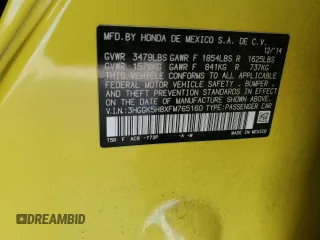 2015 Honda Fit EX-L z VIN 3HGGK5H8XFM765160, wystawiony jako Copart lot #55809025 z przebiegiem 77 631 mil mil oraz Szkoda całkowita • Salvage title. Historia ofert i sprzedaży dostępna na DreamBid. Obrazek 12.