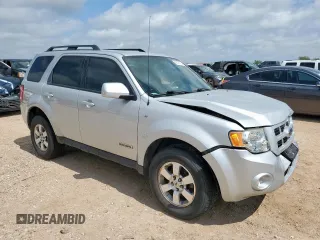 2008 Ford Escape Limited with VIN 1FMCU04168KE63521, listed as a Copart auction lot 60372185 with 98,358 mi miles and Salvage title. Bid and sale history available at DreamBid. Image 4.