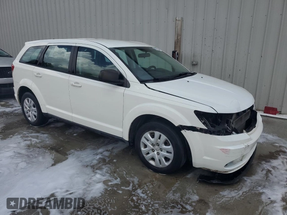 2014 Dodge Journey American Value with VIN 3C4PDCAB3ET216889, listed as a Copart auction lot 60874265 with 117,508 mi miles and Salvage title. Bid and sale history available at DreamBid. Image 4.