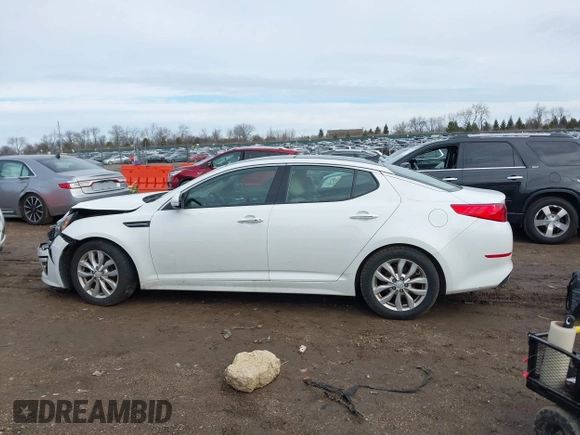 2015 Kia Optima EX with VIN 5XXGN4A73FG438313, listed as a IAAI auction lot 41699954 with 76,584 mi miles. Bid and sale history available at carsss.com. Image 13.