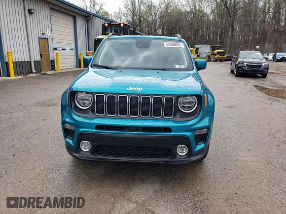 2021 Jeep Renegade Latitude with VIN ZACNJDB1XMPN33454, listed as a Copart auction lot 52956695 with 9,539 mi miles and Salvage Title. Bid and sale history available at carsss.com. Image 14.