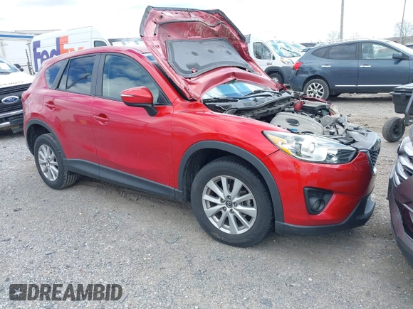 2015 Mazda CX-5 Touring with VIN JM3KE4CY7F0492559, listed as a IAAI auction lot 42053447 with 95,675 mi miles. Bid and sale history available at carsss.com. Image 1.