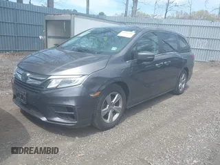 2020 Honda Odyssey EX-L with VIN 5FNRL6H76LB041936, listed as a IAAI auction lot 42096470 with 45,804 mi miles. Bid and sale history available at carsss.com. Image 2.