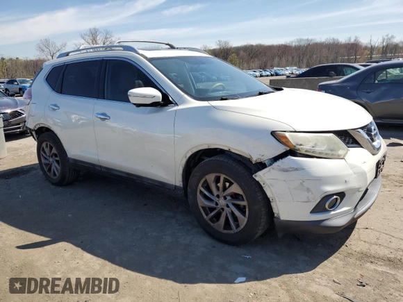 2015 Nissan Rogue SV with VIN 5N1AT2MT0FC773453, listed as a Copart auction lot 53191465 with 108,810 mi miles and Salvage Title. Bid and sale history available at carsss.com. Image 4.