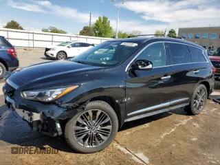2019 Infiniti QX60 Pure z VIN 5N1DL0MM1KC510294, wystawiony jako Copart lot #56036595 z przebiegiem 73 285 mil mil oraz Szkoda całkowita • Salvage title. Historia ofert i sprzedaży dostępna na DreamBid. Obrazek 1.