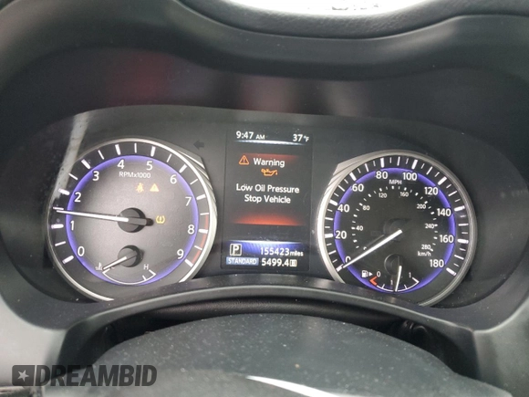2015 Infiniti Q50 with VIN JN1BV7AR6FM403615, listed as a Copart auction lot 49626385 with 155,423 mi miles and Clean Title. Bid and sale history available at carsss.com. Image 9.