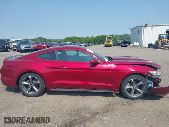 2015 Ford Mustang V6 with VIN 1FA6P8AM6F5365449, listed as a IAAI auction lot 42406653 with 54,662 mi miles and . Bid and sale history available at DreamBid. Image 12.