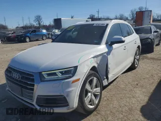 2018 Audi Q5 Premium Plus with VIN WA1BNAFY4J2161609, listed as a Copart auction lot 42531905 with 87,017 mi miles and Salvage Title. Bid and sale history available at carsss.com. Image 1.