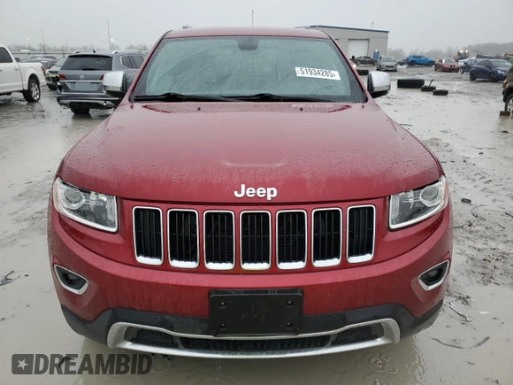 2014 Jeep Grand Cherokee Limited with VIN 1C4RJFBG1EC492061, listed as a Copart auction lot 51934285 with 146,358 mi miles and Salvage Title. Bid and sale history available at carsss.com. Image 5.