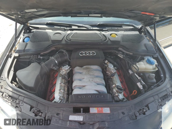 2009 Audi A8 4.2L with VIN WAUMV94E19N003130, listed as a Copart auction lot 74585754 with Not provided miles and Non repairable. Bid and sale history available at DreamBid. Image 11.