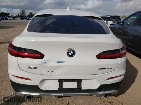 2019 BMW X4 xDrive30i with VIN 5UXUJ3C55KLG54759, listed as a Copart auction lot 38575993 with 48,956 mi miles. Bid and sale history available at carsss.com. Image 6.