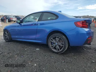 2017 BMW 2 Series M240i xDrive with VIN WBA2G3C52HV640901, listed as a Copart auction lot 85121474 with 37,965 mi miles and Salvage Title. Bid and sale history available at carsss.com. Image 2.