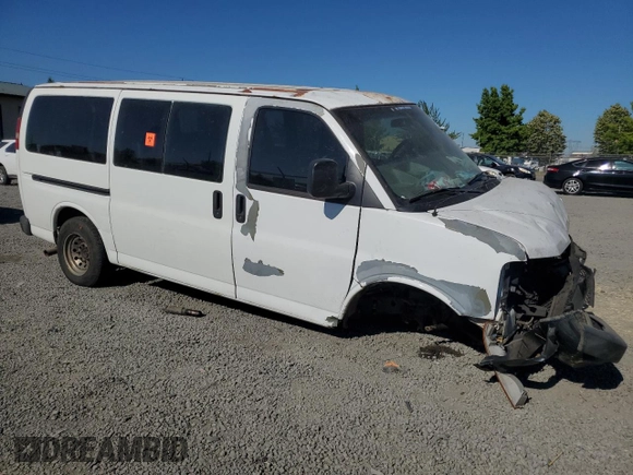 2007 Chevrolet Express Passenger z VIN 1GAHG35U271208048, wystawiony jako Copart lot #62064964 z przebiegiem Nie podano mil oraz Szkoda całkowita • Salvage title. Historia ofert i sprzedaży dostępna na DreamBid. Obrazek 4.