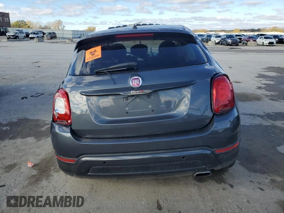 2018 FIAT 500X Urbana Edition with VIN ZFBCFXCB3JP712337, listed as a Copart auction lot 78670584 with 0 mi miles and Salvage Title. Bid and sale history available at carsss.com. Image 6.