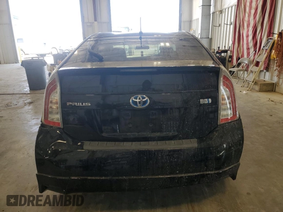 2012 Toyota Prius One with VIN JTDKN3DU2C5476346, listed as a Copart auction lot 50169135 with 127,810 mi miles and Non Repairable. Bid and sale history available at carsss.com. Image 6.