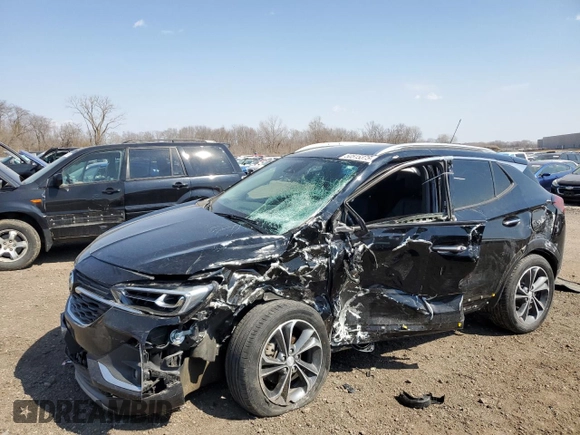 2022 Buick Encore GX Essence with VIN KL4MMGSL6NB138380, listed as a Copart auction lot 50515375 with 42,295 mi miles and Salvage title. Bid and sale history available at DreamBid. Image 1.