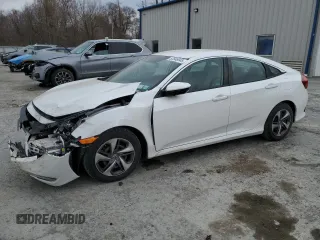 2020 Honda Civic Sedan LX with VIN 19XFC2F65LE025965, listed as a Copart auction lot 52846845 with 0 mi miles and Salvage Title. Bid and sale history available at carsss.com. Image 1.