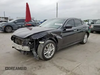 2012 Infiniti M with VIN JN1BY1AR1CM396430, listed as a Copart auction lot 57625495 with 124,015 mi miles and Salvage title. Bid and sale history available at DreamBid. Image 1.