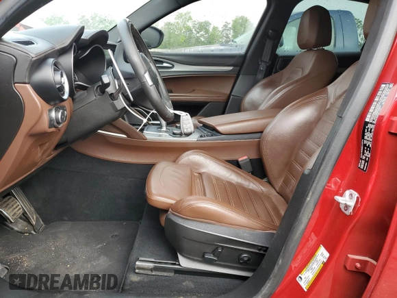 2019 Alfa Romeo Stelvio Ti with VIN ZASPAKBN2K7C35002, listed as a Copart auction lot 55448965 with 109,812 mi miles and Clean title. Bid and sale history available at DreamBid. Image 7.