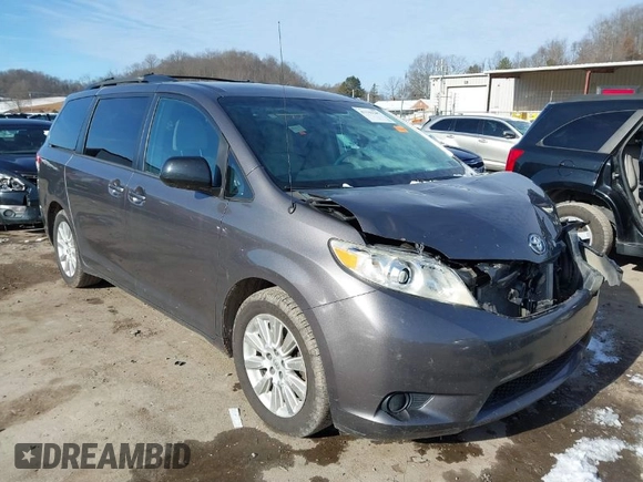 2013 Toyota Sienna LE with VIN 5TDJK3DC8DS056730, listed as a IAAI auction lot 41141247 with 166,579 mi miles and . Bid and sale history available at DreamBid. Image 1.
