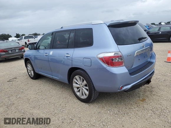 2009 Toyota Highlander Hybrid Limited with VIN JTEEW44A092026481, listed as a Copart auction lot 74761624 with 0 mi miles and Non Repairable. Bid and sale history available at carsss.com. Image 2.