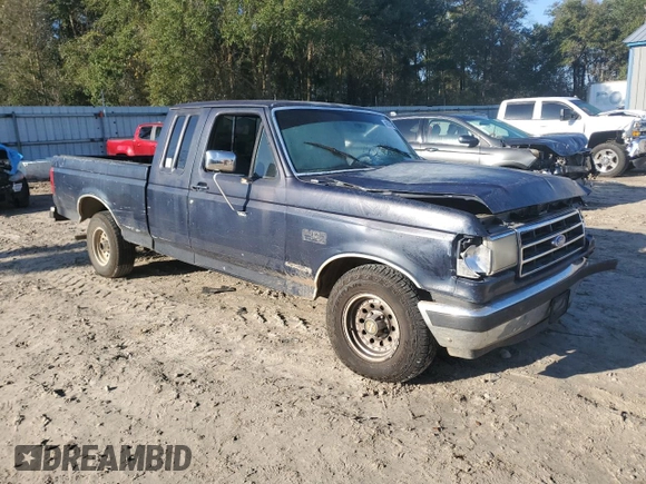 1991 Ford F-150 with VIN 1FTEX15N6MKB37563, listed as a Copart auction lot 46324765 with 35,884 mi miles and Salvage Title. Bid and sale history available at DreamBid. Image 4.