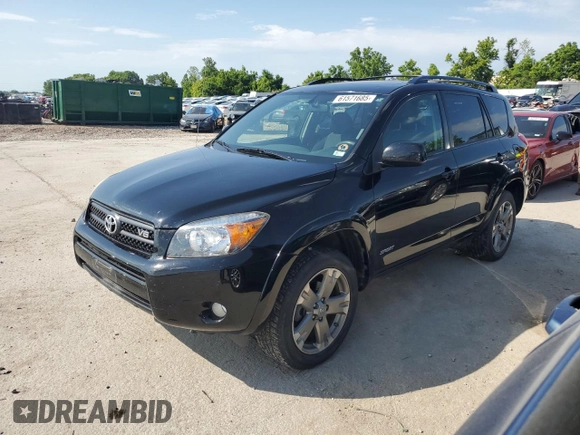 2008 Toyota RAV4 Sport with VIN JTMZK32V786010075, listed as a Copart auction lot 61571685 with 159,918 mi miles and Salvage title. Bid and sale history available at DreamBid. Image 1.