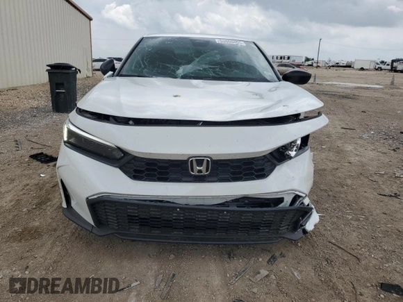 2025 Honda Civic Sport with VIN 2HGFE2F57SH566392, listed as a Copart auction lot 53600405 with 2,356 mi miles and Salvage title. Bid and sale history available at DreamBid. Image 5.