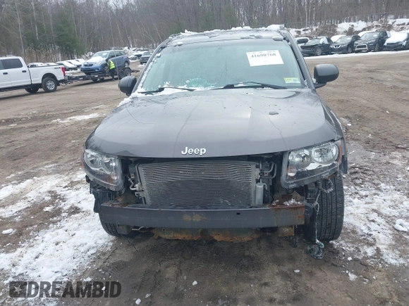 2017 Jeep Compass 75th Anniversary Edition with VIN 1C4NJDBBXHD154468, listed as a IAAI auction lot 41690768 with 109,188 mi miles. Bid and sale history available at carsss.com. Image 12.