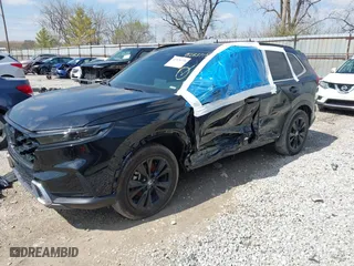 2023 Honda CR-V Hybrid Sport Touring with VIN 5J6RS6H9XPL005264, listed as a IAAI auction lot 41928236 with 19,384 mi miles. Bid and sale history available at carsss.com. Image 18.