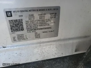 2021 Chevrolet Blazer RS with VIN 3GNKBERS5MS509981, listed as a Copart auction lot 88663445 with 0 mi miles and Salvage Title. Bid and sale history available at carsss.com. Image 13.