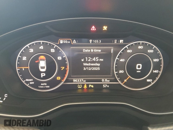 2018 Audi A5 Sportback Premium Plus with VIN WAUBNCF55JA096103, listed as a Copart auction lot 47996515 with 96,337 mi miles and Salvage Title. Bid and sale history available at carsss.com. Image 9.