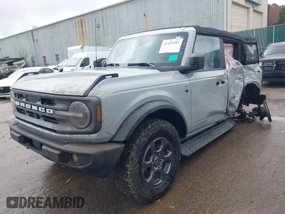 2022 Ford Bronco with VIN 1FMDE5BH2NLB16269, listed as a IAAI auction lot 41429783 with 65,761 mi miles. Bid and sale history available at carsss.com. Image 2.