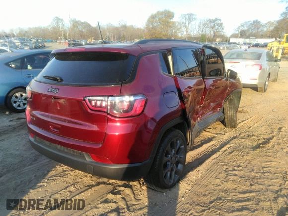 2021 Jeep Compass 80th Anniversary with VIN 3C4NJDEB2MT595656, listed as a IAAI auction lot 41874360 with 76,296 mi miles and . Bid and sale history available at DreamBid. Image 4.