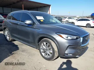 2020 Infiniti QX50 ESSENTIAL with VIN 3PCAJ5M36LF105778, listed as a IAAI auction lot 41442287 with 69,018 mi miles. Bid and sale history available at carsss.com. Image 1.