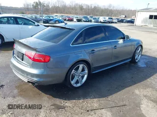 2014 Audi S4 Premium Plus with VIN WAUBGAFLXEA075296, listed as a IAAI auction lot 41527234 with 113,191 mi miles. Bid and sale history available at carsss.com. Image 4.