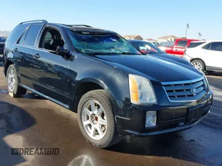 2005 Cadillac SRX with VIN 1GYEE63A150118834, listed as a IAAI auction lot 41503590 with 194,939 mi miles. Bid and sale history available at carsss.com. Image 1.