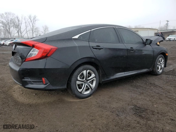 2018 Honda Civic Sedan LX with VIN 2HGFC2F58JH562727, listed as a Copart auction lot 49659275 with 138,222 mi miles and Salvage Title. Bid and sale history available at carsss.com. Image 3.