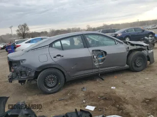 2024 Nissan Sentra S with VIN 3N1AB8BV6RY288487, listed as a Copart auction lot 51059505 with 33,195 mi miles and Salvage Title. Bid and sale history available at carsss.com. Image 3.