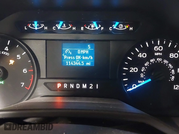2016 Ford F-150 XL with VIN 1FTMF1CP5GKF21390, listed as a IAAI auction lot 41614909 with 114,344 mi miles. Bid and sale history available at carsss.com. Image 7.