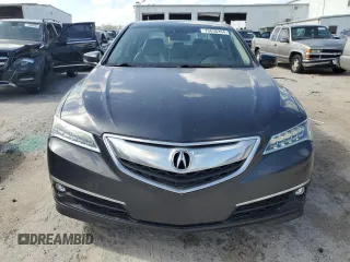 2016 Acura TLX Advance with VIN 19UUB2F7XGA007989, listed as a Copart auction lot 76636264 with 56,490 mi miles and Salvage title. Bid and sale history available at DreamBid. Image 5.