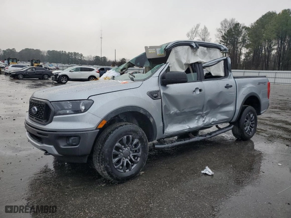 2023 Ford Ranger XL with VIN 1FTER4FH3PLE14401, listed as a Copart auction lot 41427785 with 18,492 mi miles and Salvage Title. Bid and sale history available at carsss.com. Image 1.