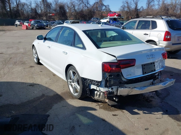 2016 Audi A6 Premium Plus with VIN WAUFGAFC4GN188433, listed as a IAAI auction lot 41751626 with 93,904 mi miles and . Bid and sale history available at DreamBid. Image 3.