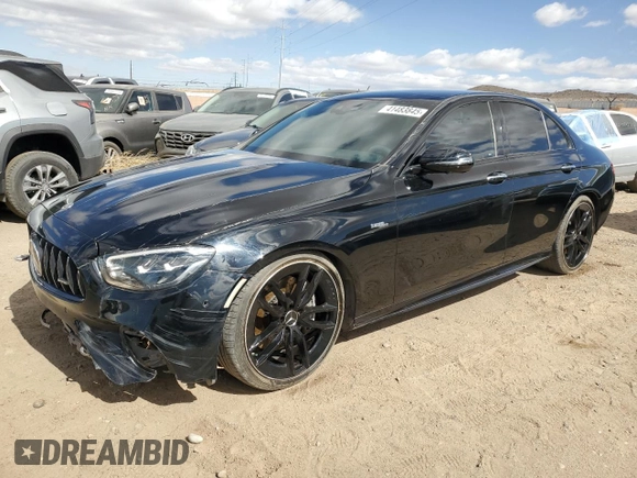 2023 Mercedes-Benz E 53 AMG with VIN W1KZF6BB3PB101562, listed as a Copart auction lot 41483845 with 16,312 mi miles and Salvage Title. Bid and sale history available at DreamBid. Image 1.