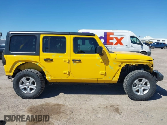 2021 Jeep Wrangler Unlimited Willys with VIN 1C4HJXDN8MW511747, listed as a IAAI auction lot 41730164 with 42,300 mi miles and . Bid and sale history available at DreamBid. Image 14.