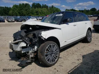 2020 Land Rover Range Rover Autobiography with VIN SALGV5SEXLA586171, listed as a Copart auction lot 63666924 with 0 mi miles and Salvage Title. Bid and sale history available at carsss.com. Image 1.