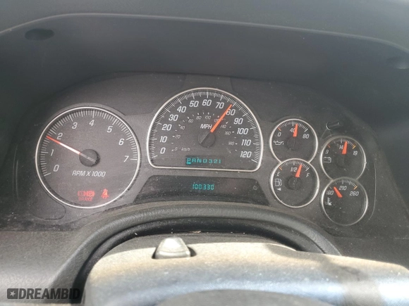 2003 GMC Envoy SLE with VIN 1GKDS13SX32259798, listed as a Copart auction lot 48712015 with 100,330 mi miles and Salvage Title. Bid and sale history available at carsss.com. Image 9.