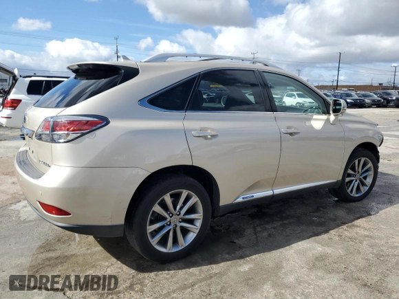 2013 Lexus RX 450h with VIN JTJBC1BA2D2062597, listed as a Copart auction lot 45168905 with 181,243 mi miles and Salvage title. Bid and sale history available at DreamBid. Image 3.